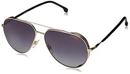 Carrera Unisex's 221/S Sunglasses, Gold/Black, Lens-60 Bridge-13 B-50 ED-67 Temple-145