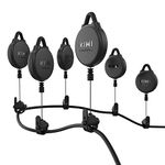 [Pro Version] KIWI design VR Cable Management, 6 Packs VR Pulley System fits Quest/Rift S/Valve Index/HTC Vive/Vive Pro/HP Reverb G2/PSVR/PS VR2 VR Accessories, Compatible with Quest 2 Link Cable