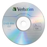 Verbatim DVD-RW 4.7GB 4X with Branded Surface 30-Disc Spindle 95179