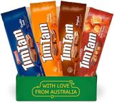 Tim Tam Cookies Care Package Gift Set - 4 Pack Full - Arnott's Tim Tam Original Chocolate Cookies with Chewy Caramel, Original, Double Chocolate & Salted Caramel Chocolate Filling Austalian Cookies in