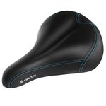 AIKATE Bike Seat, Most Comfortable Bike Saddle, Universal Bicycle Saddle, Waterproof Bicycle Seat with Extra Padded Memory Foam, Oversizes Bike Seat for Men/Women (Blue)