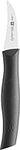 ZWILLING Twin Grip Premium Stainless Steel Curved Pairing Peeling Knife 2.25 Inches- Black, Ultra Sharp Forged Blade, Dishwasher Safe,