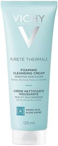 Vichy Foaming Face Cleanser, Pureté Thermale Hydrating Foaming Cream Face Wash & Makeup Remover for Normal Skin, with Vitmain B5, Hypoallergenic, Paraben-Free, 125mL