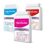 MigraSoothe Pro Version Migraine & Mood Triple Pack - Riboflavin Tryptophan (Mood Booster) Magnesium & CoQ10 Stack UK Made 300 Capsules 2 Months Supply