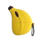 kwmobile Silicone Case Compatible with Apple Airpods Pro 2 Case Cover - Earbuds Banana Brown/Yellow