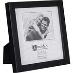 Malden International Designs Black Concept Wood Picture Frame, 5-Inch by 5-Inch