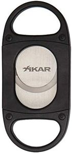 Xikar X8 Cigar Cutter, Stainless Steel Blades, Cuts Up to 70 Ring Gauge, Black