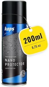 Kaps Nano Protector Imprägnierspray für Leder, Nubuk, Wildleder, Textilien und TEX-Materialien. Nässe- und Schmutzabweisend (200 ml - 6.76 fl. Oz.)
