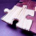 Acrylic Router Template,Puzzle Piece Serving Board Router Template for Charcuterie Home Kitchen Cutting Board Handle (Large)