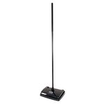 Ewbank 525 Manual Floor and Carpet Sweeper, Lightweight Speedsweep Floor Cleaner with Low Profile Body to Reach Under Furniture, Ridged rubberised tyres, Black