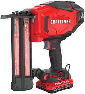 CRAFTSMAN V20 Cordless Brad Nailer, 18 Gauge Nail Gun, with Battery and Charger (CMCN618C1)