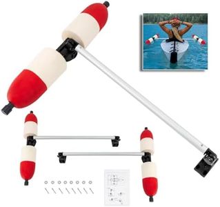 IOENC Portables Kayak Stabilizer for Most Kayaks,Canoes Canoe Outrigger Kit, Kayak Outriggers/Stabilizers System with Quick Release Buttons,Solid HDPE Floats,for Photography,Fishing,New Boaters
