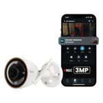 QUBO Smart Outdoor 3MP 1296p WiFi Bullet Camera from Hero Group | Color Night Vision | AI Person Detection | Smart Spotlight | IP66 Weather Resistant | Made in India | 2024 Launch |