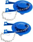 2 Packs Toilet Flapper 2 Inch, Universal Toilet Flapper Replacement for American Standard Toilets, Toilet Tank Repair Kit Rubber Flapper Replacement with Flapper Chain