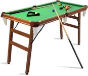 Hyner Folding Junior Kids Pool Billiard Table Children with Pool Balls Cues, Triangle, Chalk, Brush(55 Inch)