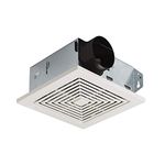 Broan 688 Ceiling and Wall Mount Fan, 50 CFM 4.0 Sones, White Plastic Grille