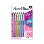 Paper Mate Flair Felt Tip Pens, Medium Point, Limited Edition Candy Pop Pack, 6 Count (1982365)