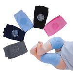 Windson Baby Knee Pads Set of 2 Pairs for Toddlers, Baby Elbow & Knee Protector, Anti-Slip Silicone Dots, Knee Support for Crawling & Walking, Soft, Stretchable, Breathable mesh (Multi-Colour)