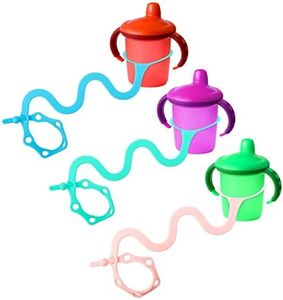 Goji Baby Bottle Bungees - Sippy Cup Holder Strap - Sippy Cup and Toy Safety Tether - Keep Essentials Within Reach - For Kids Ages 0-36 Months - BPA and Phthalate-Free [Variety 3pk]