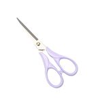 Purple Office Scissors 6.5" Craft Scissors Round Body All Purpose Shears Professional Tailor Dressmaker Fabric Shears for School and Home (Purple Scissors)