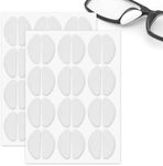 Glasses Nose Pads for Eyeglasses, 24 Pairs Eye Glasses Soft Nose Pads Nosepads for Glass Eyeglasses Plastic Frames 19 x 8 mm