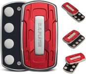 D.G.PLAYER Fidget Toys Adults - Sound & Silent Handheld Cool Fidget Slider - Metal Sensory Toys for Adults Stress Relief, Focused, Anxiety, Time Passing - Travel, Classroom, Office, Car, Home (Red)