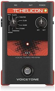 TC Helicon VOICETONE R1 Single-Button Stompbox for Studio-Quality Live Vocal Reverb