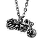 FCZDQ Motorcycle Cremation Jewelry Ashes Pendant Urn Necklace Memorial Keepsake