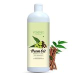 Young Chemist Cold-Pressed Neem Oil for Skin Infection, Itching & Hair Issues - 1 Litre, Ultimate Natural Remedy for Dandruff and Lice