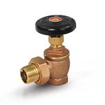 Midline Valve 6I364 Steam Radiator Valve; Air Vent Temperature Control; 1-1/4 in. FIP x Male Union; Brass