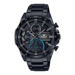 Casio Edifice EQS-940DC-1BVUDF Black Analog Dial Black Stainless Steel Band Men's Watch Solar Powered Chronograph ED568