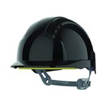 JSP EVOLite Lightweight ABS Safety Helmet Slip Ratchet Black Vented (AJB160-001-100)