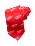 NHL Men's All Over Team Logo Neck Tie (Detroit Red Wings)