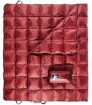 Horizon Hound Down Camping Blanket - Trek, Red Travel Blanket | Sustainable Insulated Down | Lightweight & Warm Quilt for Camping, Stadium, Hiking & Festival | Water Resistant, Packable & Compact