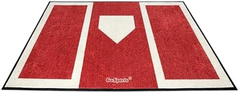 GoSports Baseball and Softball Hitting Mat for Batting Stance Practice - 6 x 4 ft