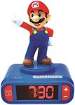 Lexibook Nintendo Super Mario Alarm Clock, from 3 years, with LCD Digital Display, Child Remover, Blue/Red RL800NI