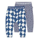 Bonds Roomies 2 Pack Legging - Cubic Cascade/Ditsy Dots (6-12 Months)