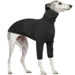 Greyhound Sweatshirts, Turtleneck Dog Jumper Large Knit Dog Sweater Knitted Dog Jumper Sweater Knitwear for Greyhound Large Dog Pyjamas(Grey, XL)