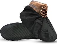 Blue Shoe Guys Professional Grade Reusable Boot & Shoe Covers Booties | 4 Pack 2 Pairs | Non-Slip, Waterproof, Recyclable for Indoor & Outdoor Protection