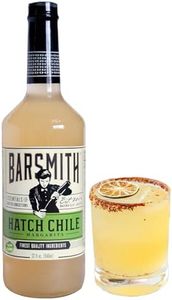 Barsmith Hatch Chile Margarita Mix - Bold Spicy Margarita Mixer with Roasted Hatch Chile and Citrus Flavor - Non-GMO & Gluten-Free - Perfect for Cocktails and Spicy Drinks - 32oz Bottle (Pack of 1)