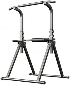 COMINGFIT Power Tower Pull Up Bar Dip Station and Height Adjustable Dip Bar Stand, Power Tower with Strongly Stable Triangular Structure, Multi-Function Home Gym Exercise Equipment Strength Training Fitness Workout Station