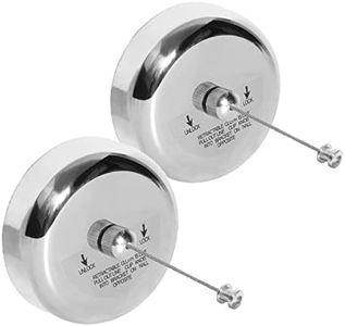 Little World Retractable Clothesline - 2PK 304 Stainless Steel Clothes Line, Durable Heavy Duty Adjustable Retract Clothesline with Wire Rope for Indoor Outdoor Laundry Room (9.2FT Steel String)