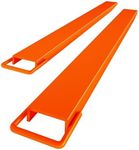 GARVEE Forklift Extensions, 96" Length 4.5" Width Fork Extensions for Forklifts, Heavy Duty Steel Forklift Attachment, 1 Pair Pallet Fork Extensions, Orange