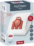 Miele FJM HyClean Pure Vacuum Cleaner Dustbags, Vacuum Bags for Compact C1/C2, Complete C1 and S6/S4 Vacuum Cleaners, Pack of 4