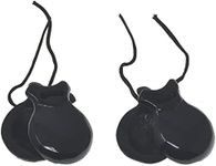 Black wooden castanets Spanish hand