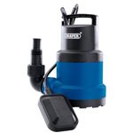 Draper 250W Portable Submersible Water Pump|Max Flow Capacity 6480 l/h Electric Pump | Thermal Overload Protection | Integrated Float Switch |10M Cable Draining Pump| 98912