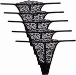 UWOCEKA Lace Thongs for Women, Pack