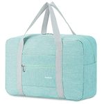 for Easyjet Airlines Cabin Bag 45x36x20 Underseat Foldable Travel Duffel Bag Holdall Tote Carry on Luggage Overnight for Women and Men 25L (Thick Series Mint Green)