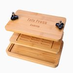 Tofu Press, Cadrim Bamboo Tofu Presser with Tofu Strainer and Drip Tray, BPA Free - Easily Remove Water from Tofu and Other Food,Tofu Drainer and Squeezer