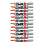 Pentel Maxiflo MWL5M-BO Drywipe Marker, Red, Box of 12